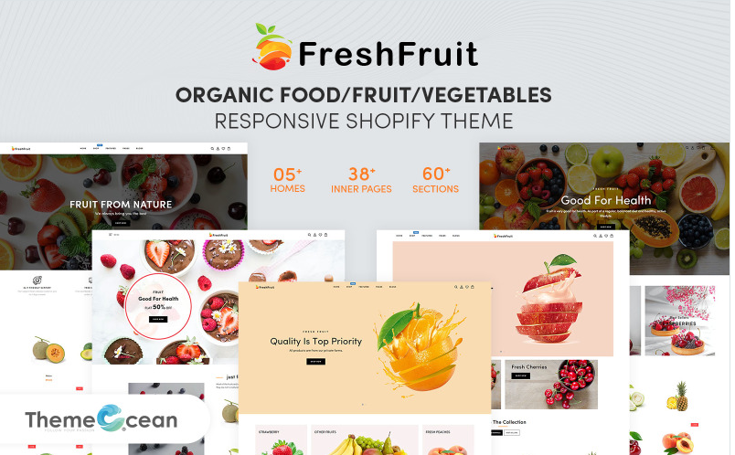 FreshFruit - Organic Food/Fruit/Vegetables eCommerce Shopify Theme