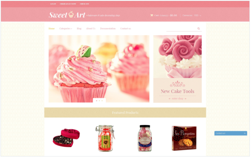 Sweet Shop - Free Responsive Shopify Theme