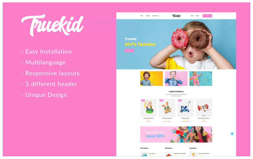 Gts Truekid - Responsive Shopify Theme