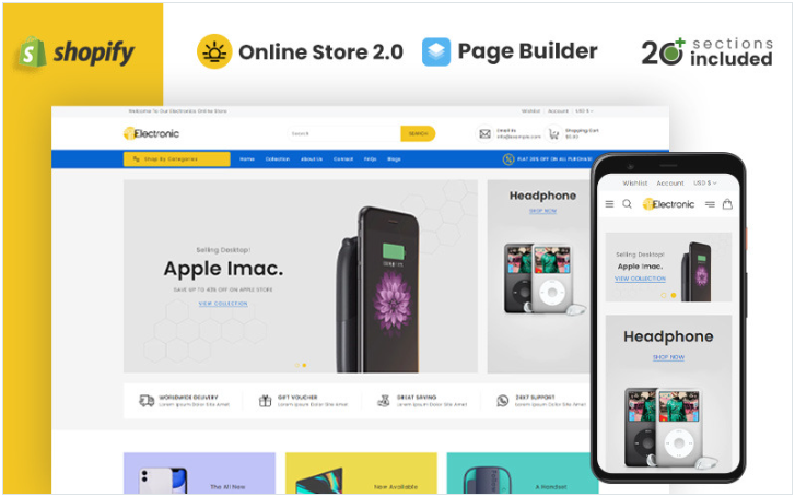 T Electronics Store Shopify Theme