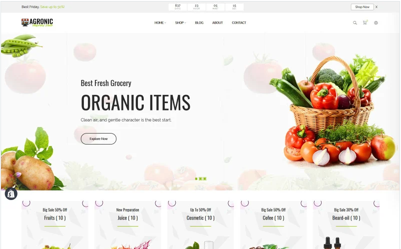 Agronic – Organic Shop Shopify Theme