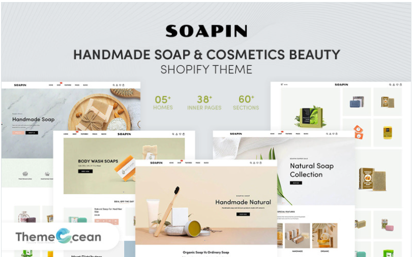 Soapin - Handmade Soap & Cosmetics Beauty Shopify Theme