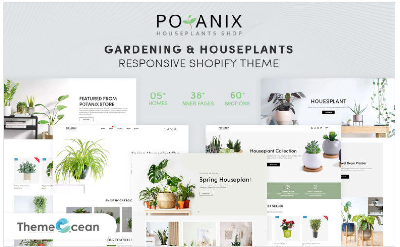 Potanix - Gardening & Houseplants Shopify Theme