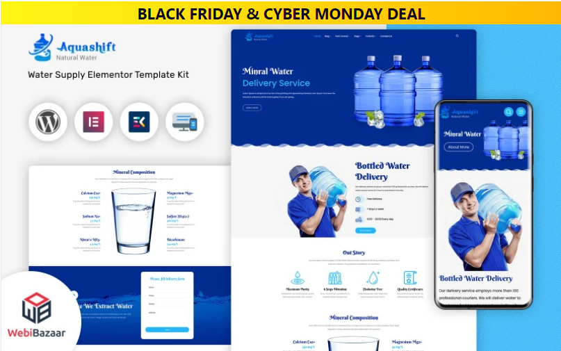 Product Image - Aquashift – Drinking Water WordPress Delivery Services Theme