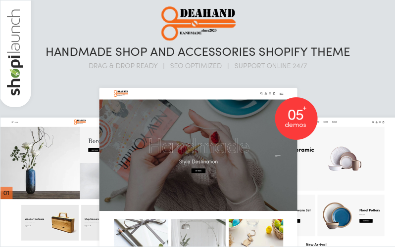 Deahand - Handmade Shop And Accessories Shopify Theme