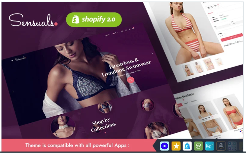 Sensuels - A Luxurious Lingerie Store - Modern Shopify Online Store