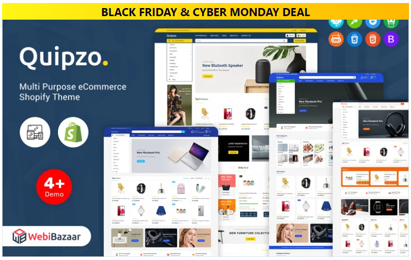 Quipzo - Modern & MultiPurpose Shopify Theme