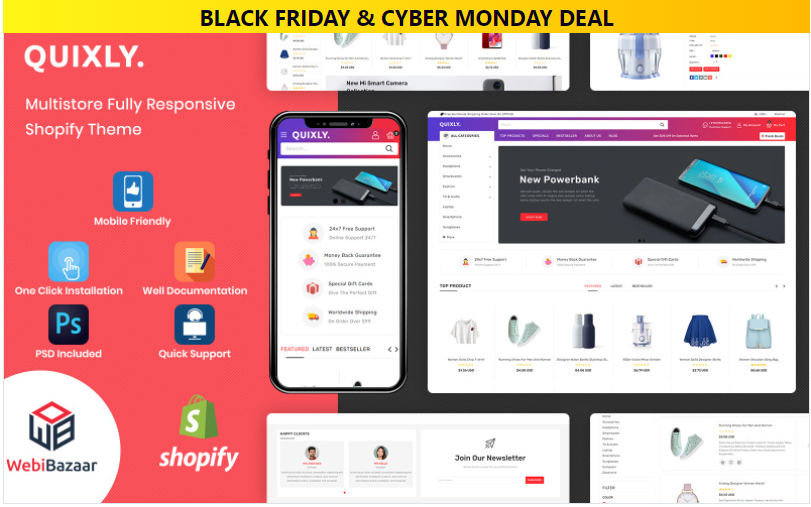 Quixly - Modern Electronics & Multipurpose Shopify Theme