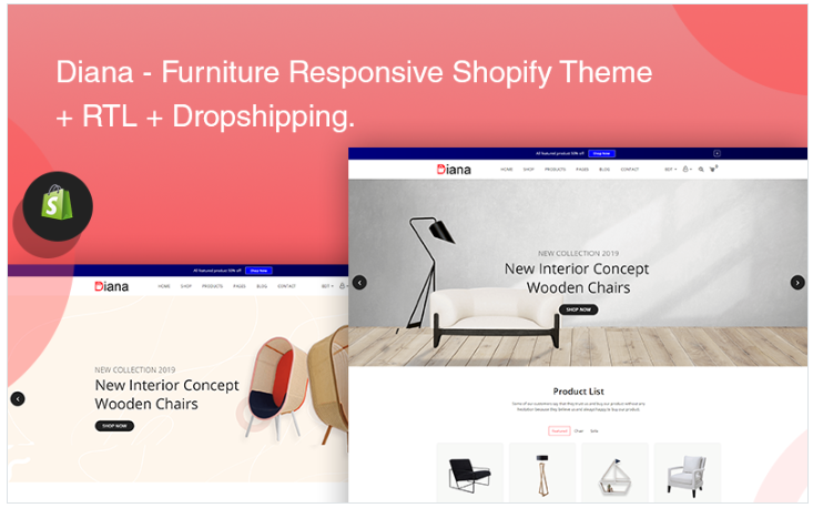 Diana - Furniture Responsive Shopify Theme