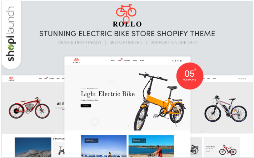 Rollo - Stunning Electric Bike Store eCommerce Shopify Theme