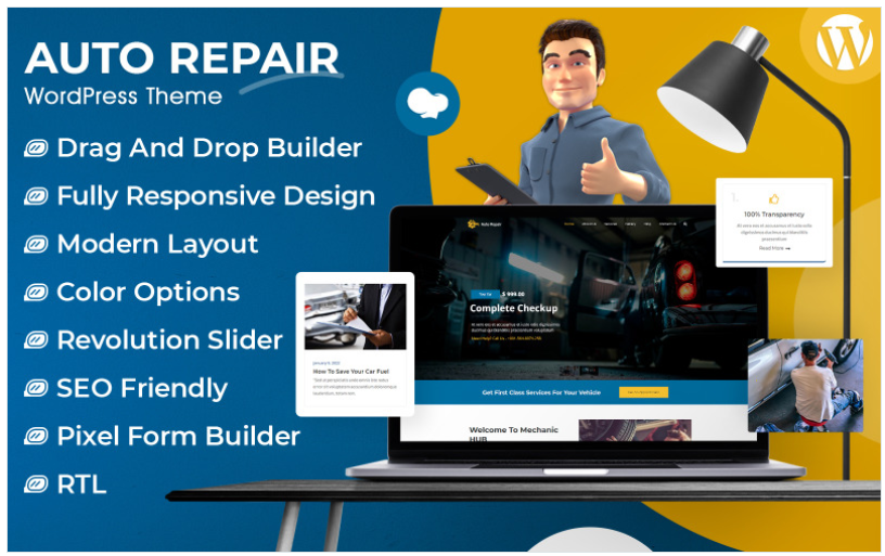 Auto Repair WordPress Theme
