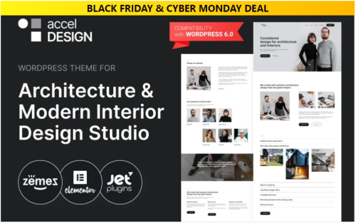 AccelDesign - WordPress Theme for Architecture & Modern Interior Design Studio