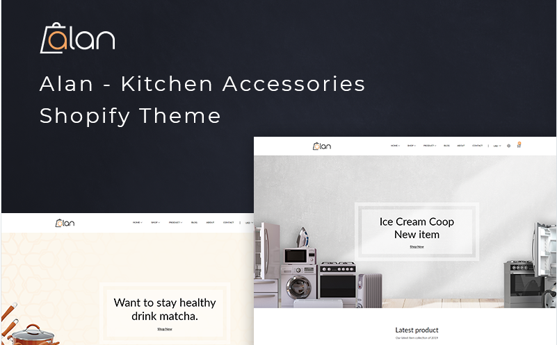 Alan - Kitchen Accessories Shopify Theme