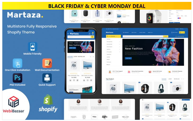 Martaza - Multipurpose Modern Shopify Theme