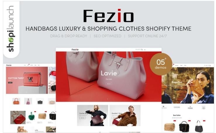 Fezio - Handbags & Shopping Clothes Shopify Theme
