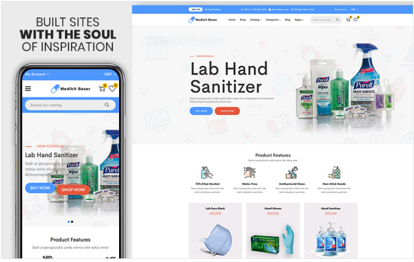 Medikit Bazar - The Medicine & Medical Equipments Premium Shopify Theme