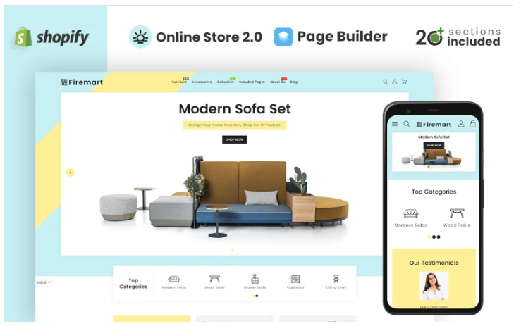 Firemart Furniture Store Shopify Theme