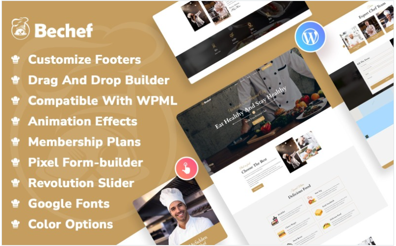 Bechef - Theme for Food Recipe Bloggers &Chefs WordPress Theme