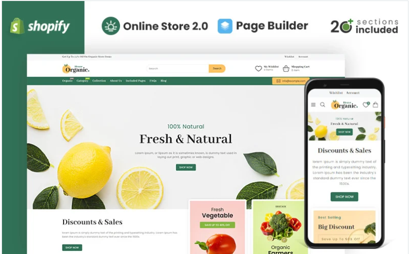 Organic House Store Shopify Theme