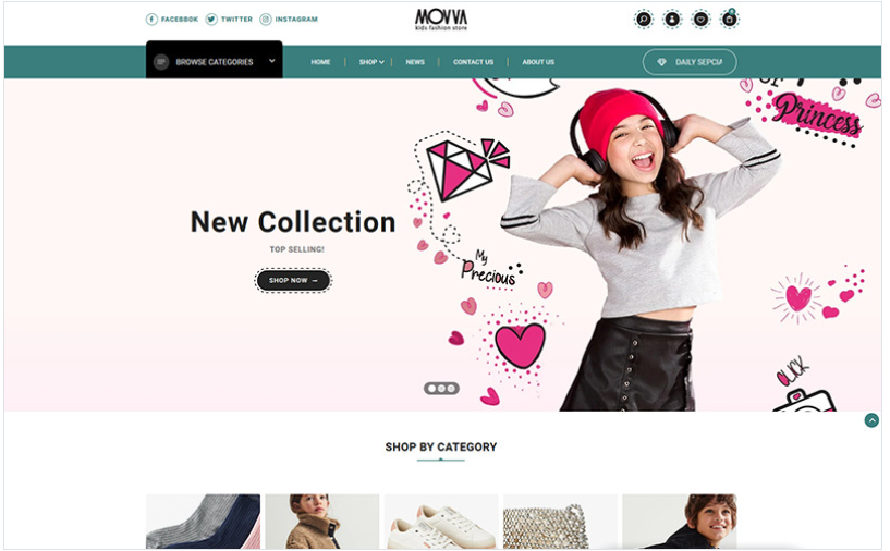 Movva - The Baby kids fashion premium Shopify Theme