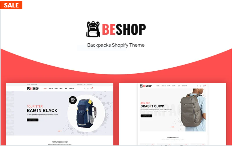 Beshop - Backpacks eCommerce Shopify Theme