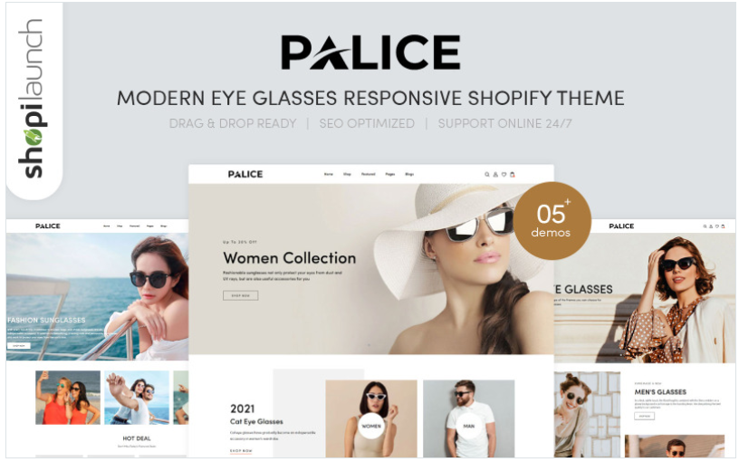Palice - Modern Eye Glasses Responsive Shopify Theme