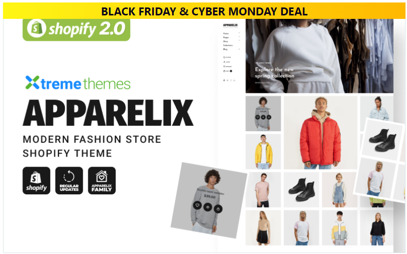 Apparelix Modern Fashion Store Shopify Theme