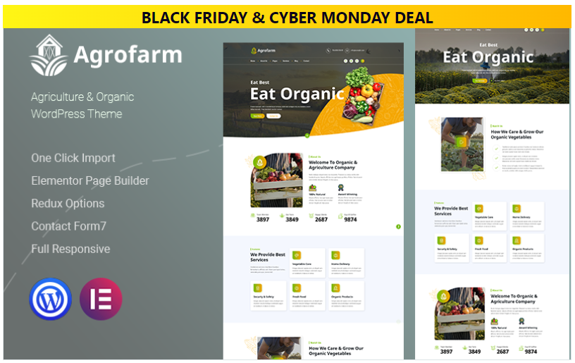 Agrofarm – Agriculture & Organic WordPress Theme