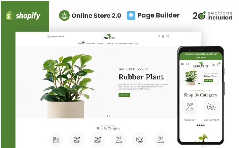 Sprouts - Gardening & Houseplants Shopify Theme