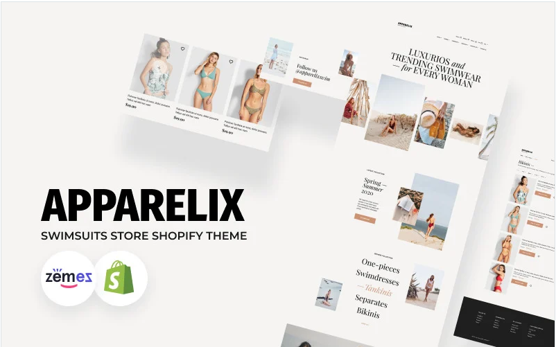 Apparelix Swimwear Online Store Shopify Theme
