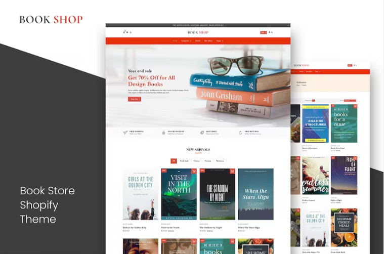 Bookly - Book Shop, Bookstore Shopify Theme