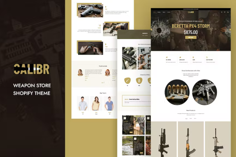 Calibr - Weapon Shop & Single Product Shoify Theme