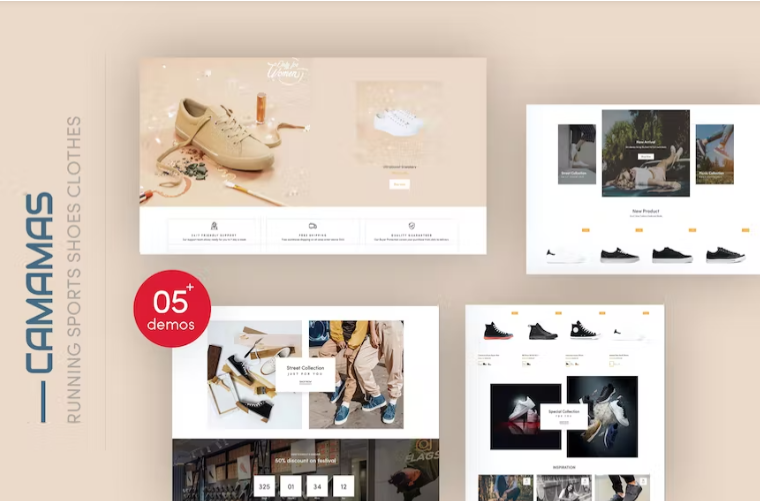 Camamas - Running & Sports Shoes Shopify Theme