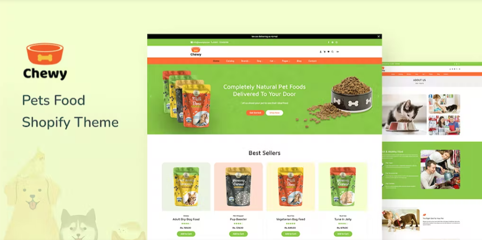Chewy - Dog, Kitten & Pet Shop Shopify Theme
