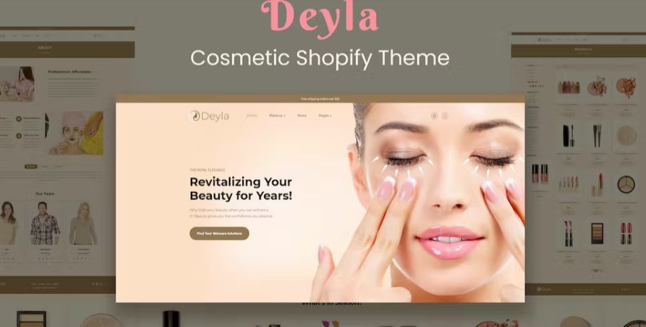 Deyla - Skincare Cosmetics Shopify Theme