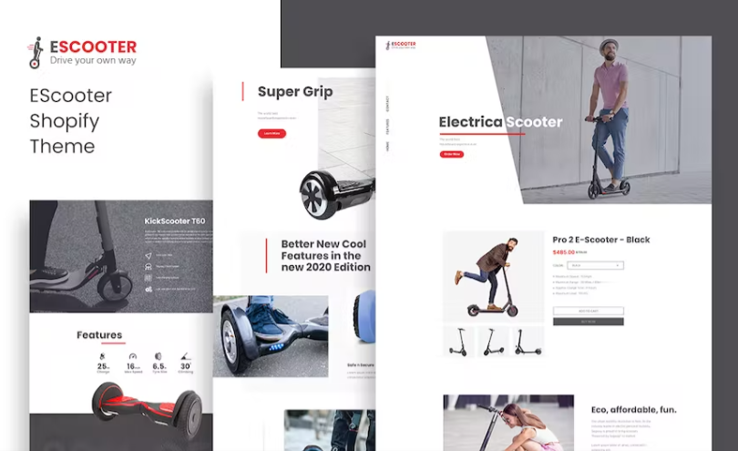 Escoot - Single Product Shopify Theme 1.0