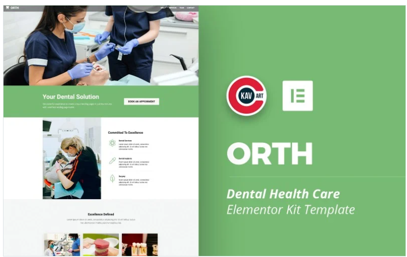 Orth - Dental Health Care Elementor Kit(m)