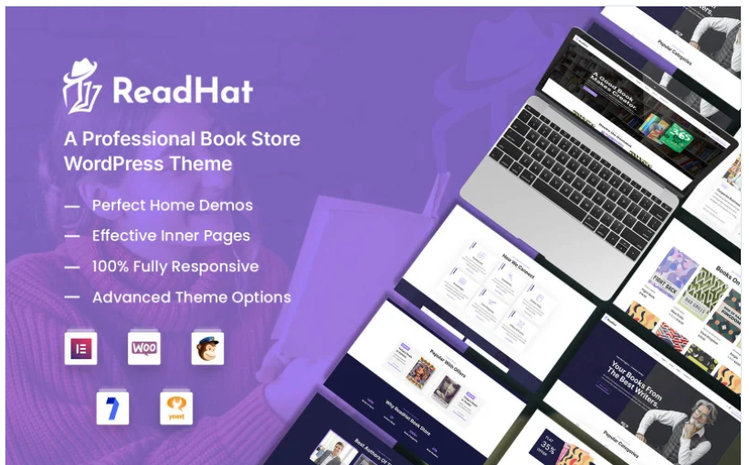 Product Image - ReadHat – Book Store WooCommerce WordPress Theme