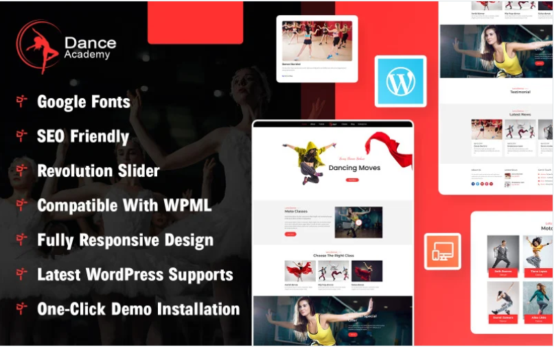 Dance Academy WordPress Themee