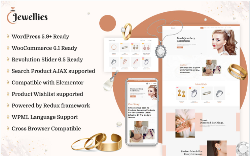 Product Image - Jewellies – Online Jewellery Shopping Elementor Woocommerce Theme