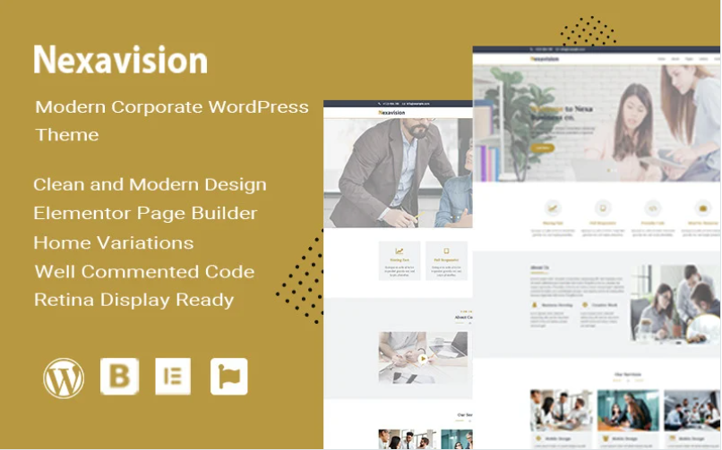 Nexavision - Multipurpose Website Builder using Elementor Wordpress Theme