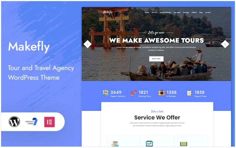 Product Image - Makefly – Tour and Travel WordPress Theme Product Image - Makefly – Tour and Travel WordPress Theme