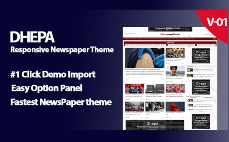 Dhepa - News Portal WordPress Theme