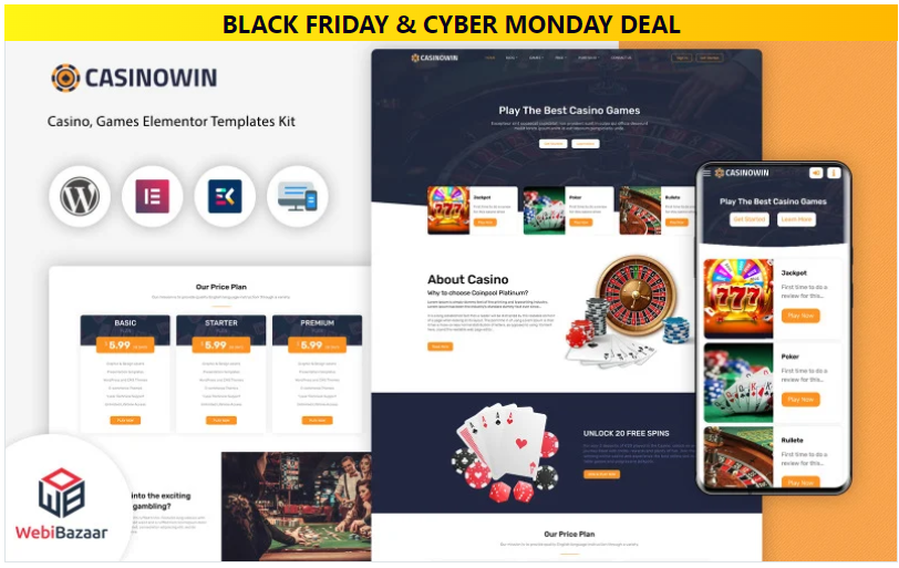 Casinowin - Casino & Gambling WordPress Template