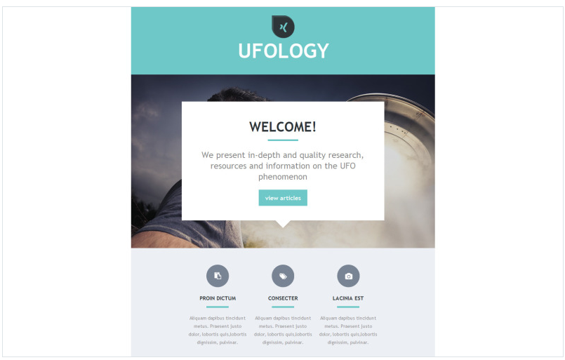 UFO Responsive Newsletter Template