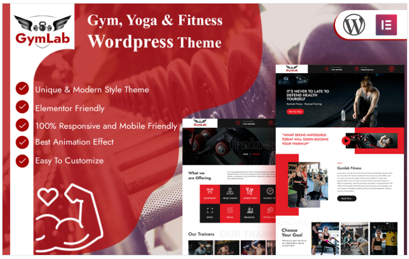 GymLab Premium Wordpress Theme
