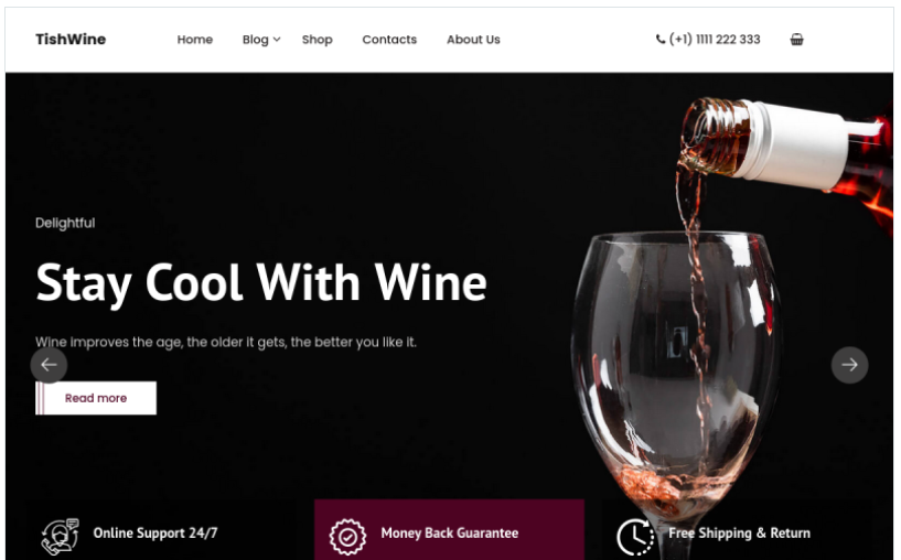 TishWine - Wine Store WordPress Theme