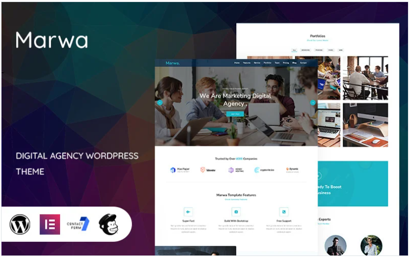 Product Image - Marwa – Digital Agency WordPress Theme