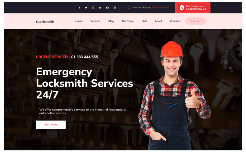 tLocksmith - Locksmith WordPress Theme