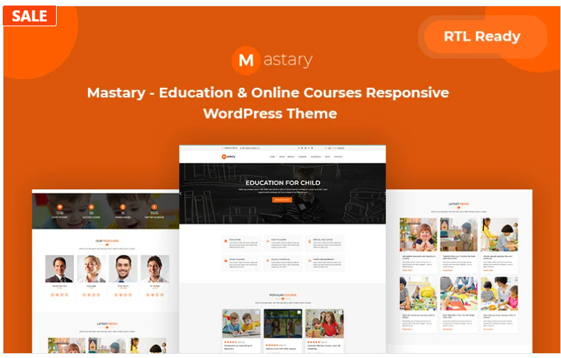 Mastary - Online Courses, LMS & Education Responsive WordPress Theme